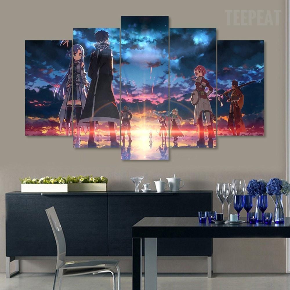 Fairytale "Fade Into Sunset" Anime Canvas Wall Art