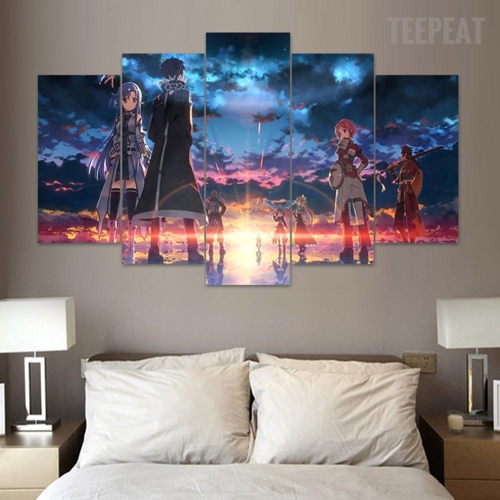 Fairytale "Fade Into Sunset" Anime Canvas Wall Art