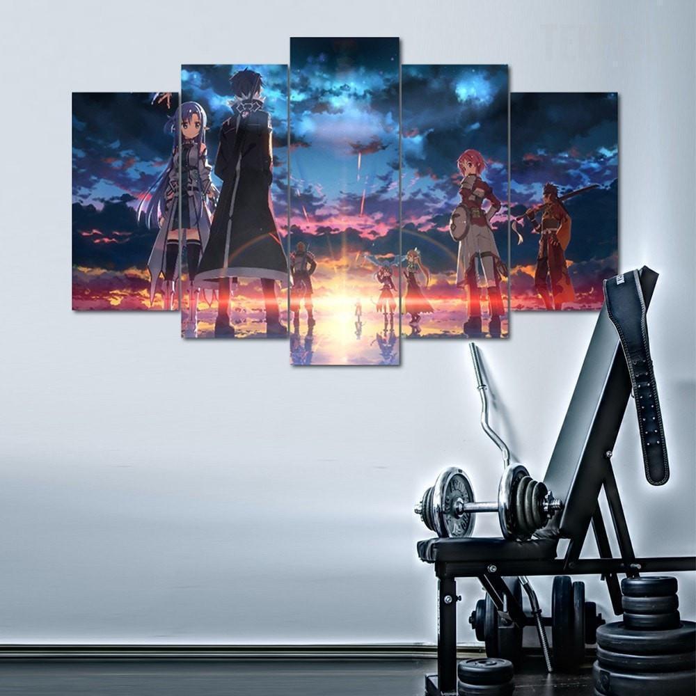 Fairytale "Fade Into Sunset" Anime Canvas Wall Art