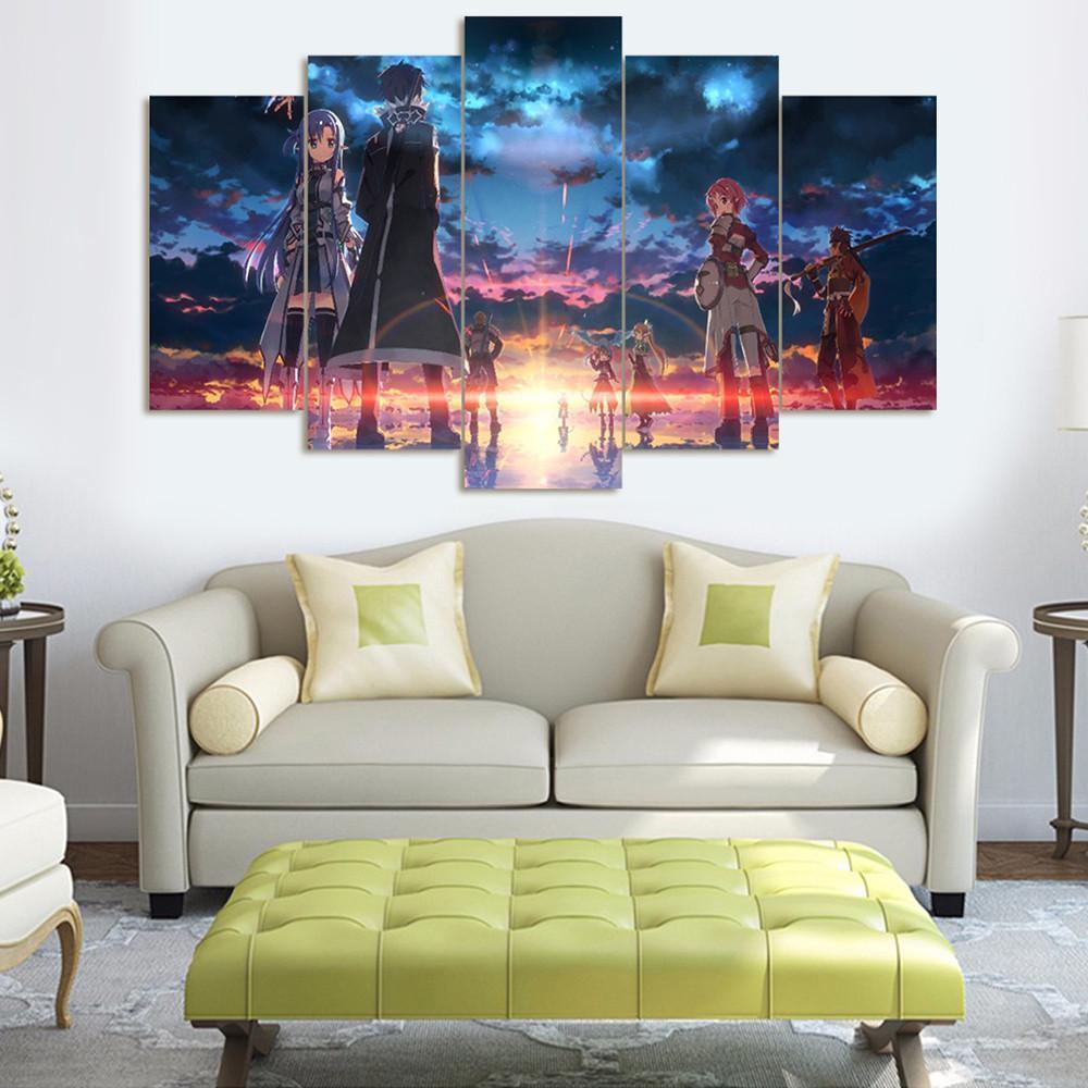 Fairytale "Fade Into Sunset" Anime Canvas Wall Art