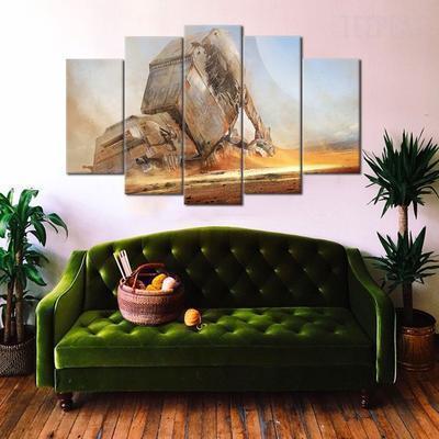 Fallen At At Movie Canvas Wall Art
