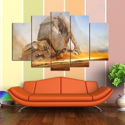 Fallen At At Movie Canvas Wall Art