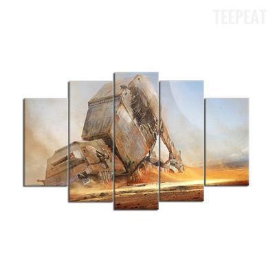 Fallen At At Movie Canvas Wall Art