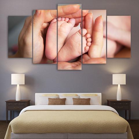 Family Maternal Love Nature Canvas Wall Art