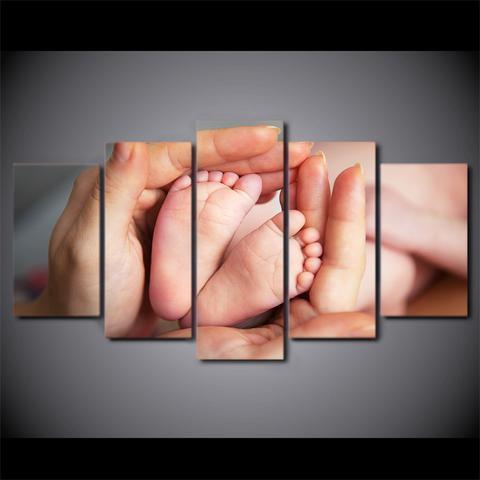 Family Maternal Love Nature Canvas Wall Art