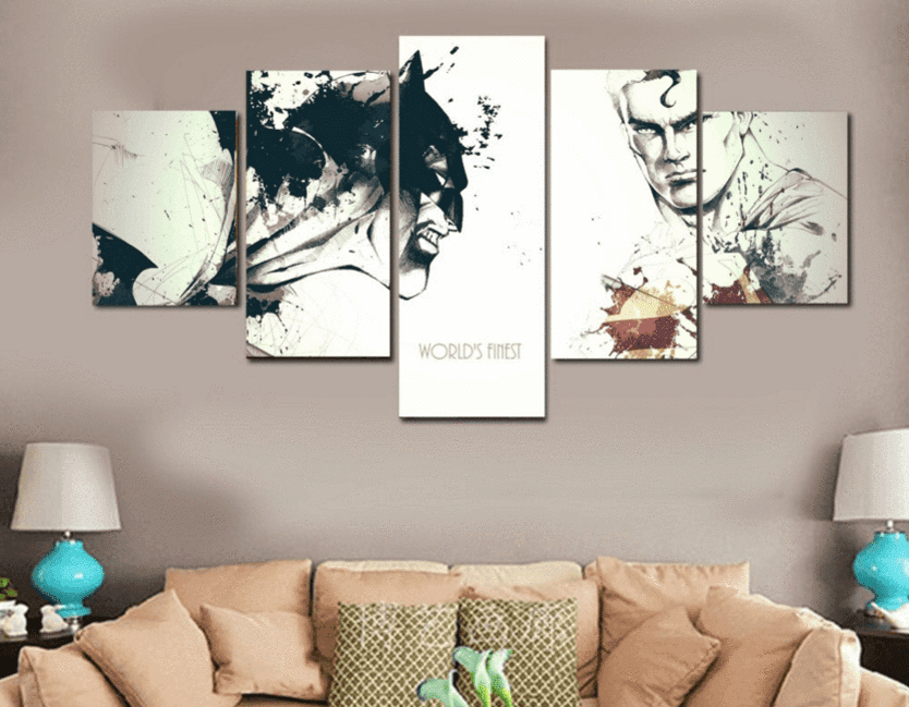 Famous Dc Comic Super Hero DC Canvas Wall Art