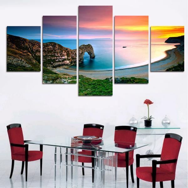 Famous Landscape Mediterranean Sea Nature Canvas Wall Art