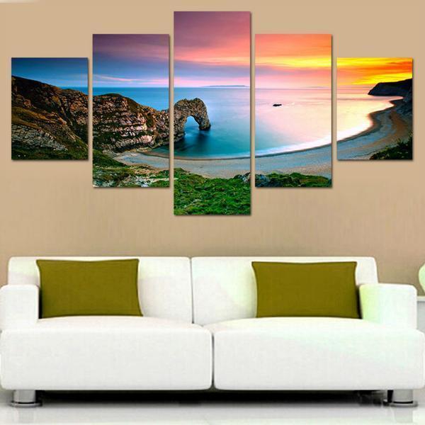 Famous Landscape Mediterranean Sea Nature Canvas Wall Art