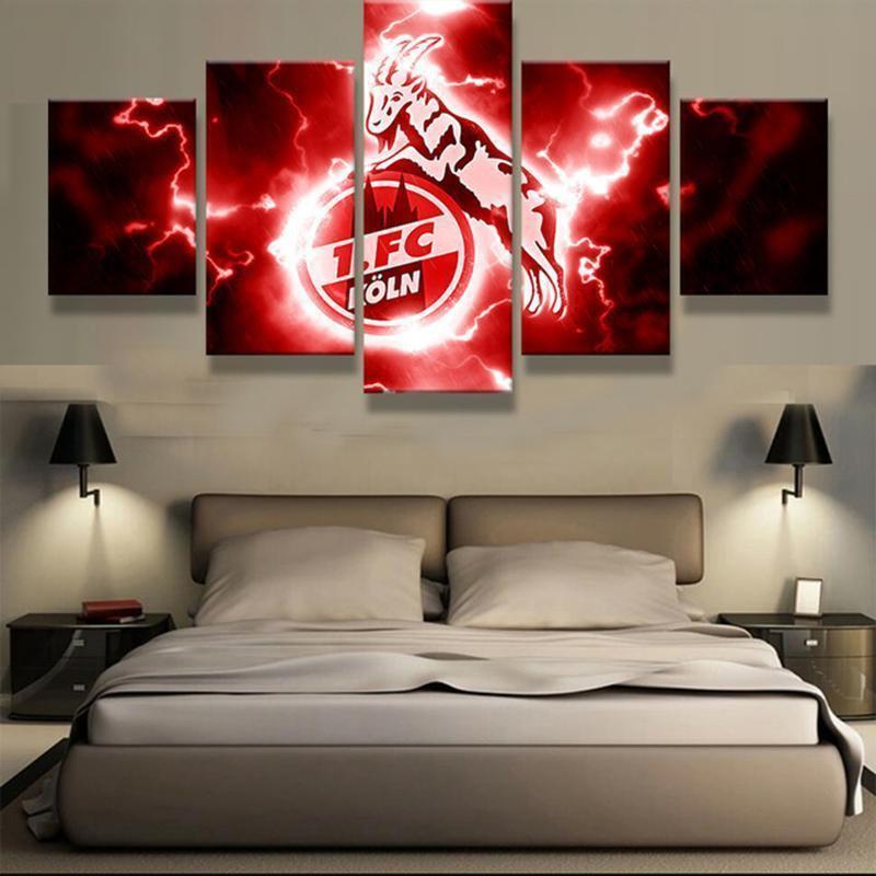FC Koln Thunder Logo Soccer Canvas Wall Art