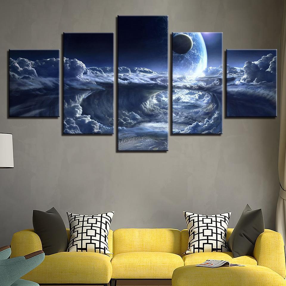 Fiction Space Canvas Wall Art