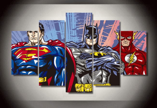 Fiery Falcon DC Canvas Wall Art