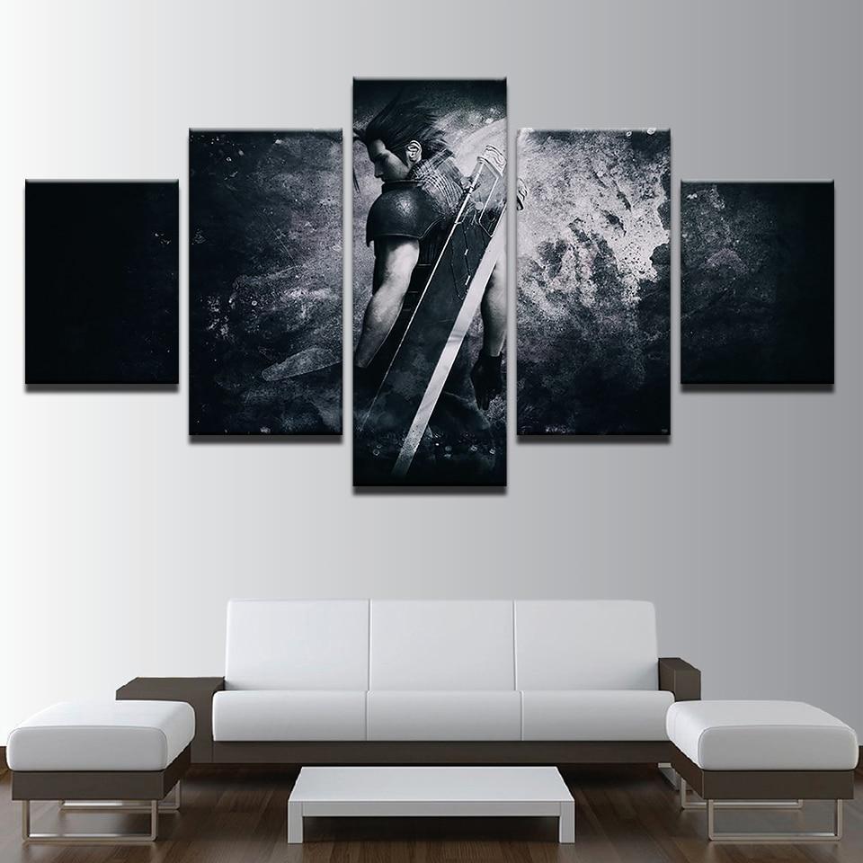 Final Fantasy Characters Poster 1 Gaming Canvas Wall Art