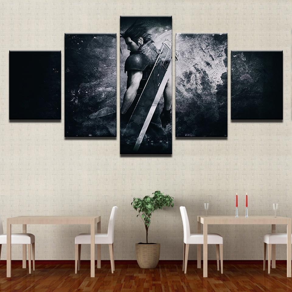 Final Fantasy Characters Poster 1 Gaming Canvas Wall Art