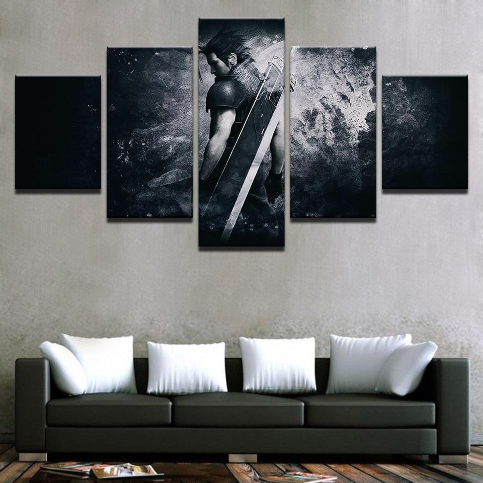 Final Fantasy Characters Poster 1 Gaming Canvas Wall Art