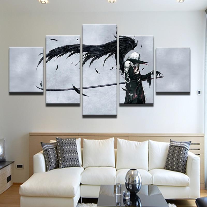 Final Fantasy Characters Poster 6 Gaming Canvas Wall Art