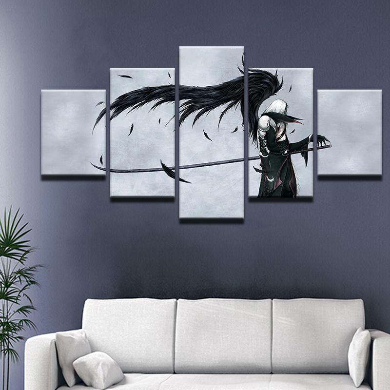 Final Fantasy Characters Poster 6 Gaming Canvas Wall Art