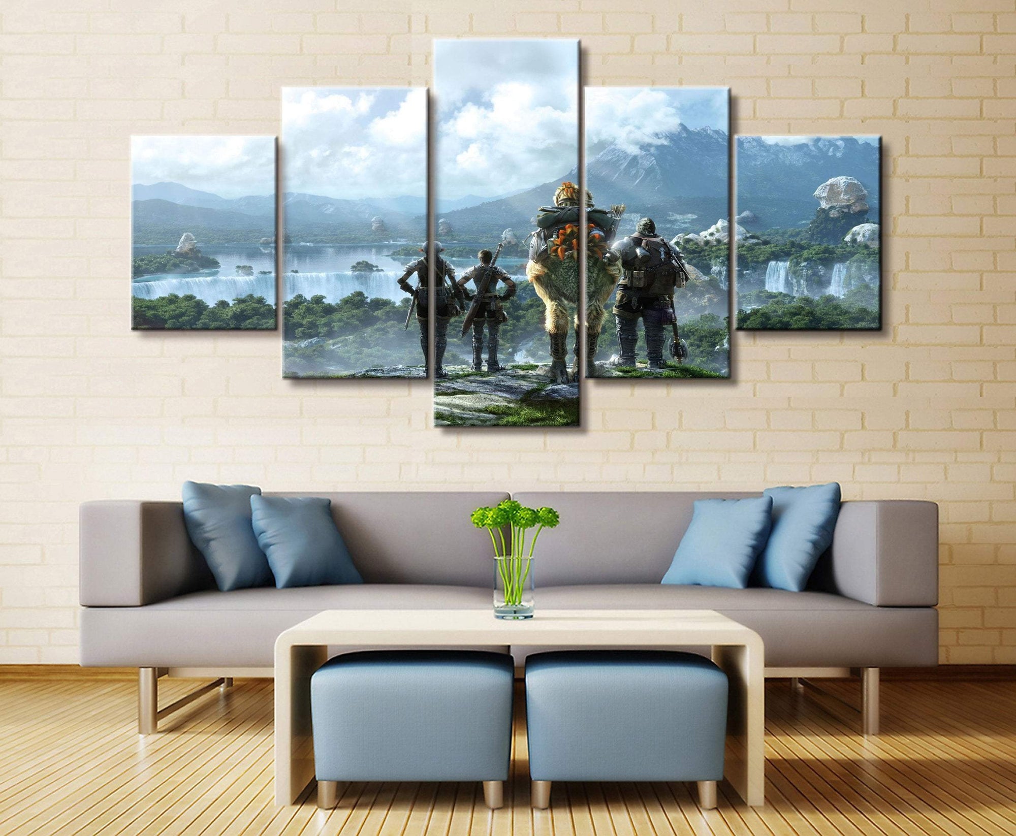 Final Fantasy Characters Poster 4 Gaming Canvas Wall Art