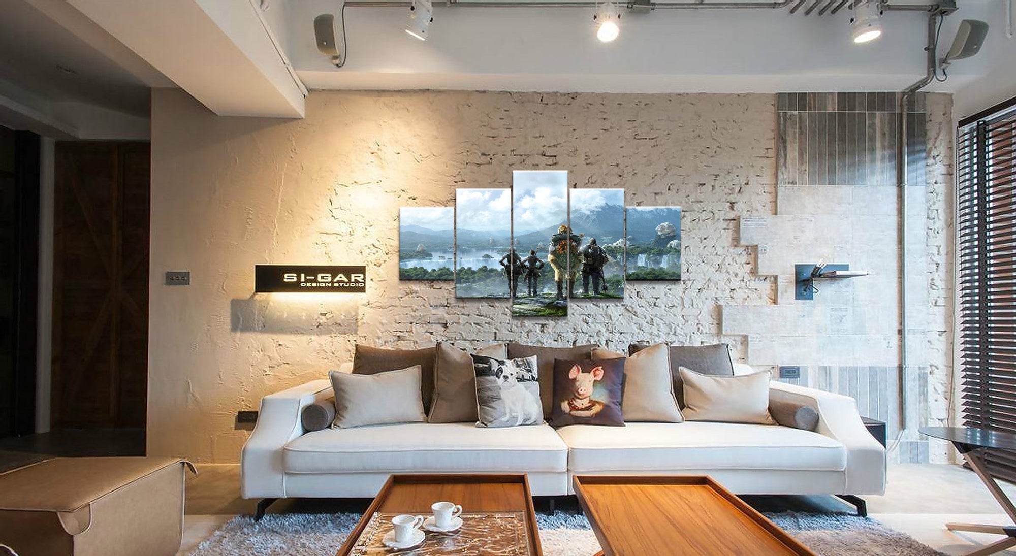 Final Fantasy Characters Poster 4 Gaming Canvas Wall Art