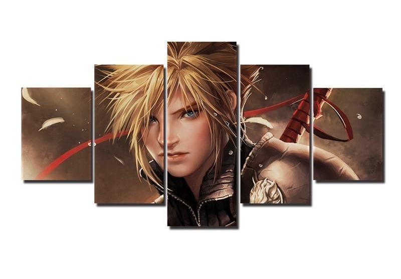Final Fantasy Cloud Strife 2 Gaming Canvas Wall Art