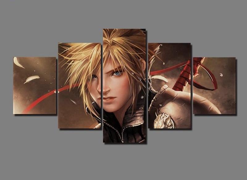 Final Fantasy Cloud Strife 2 Gaming Canvas Wall Art