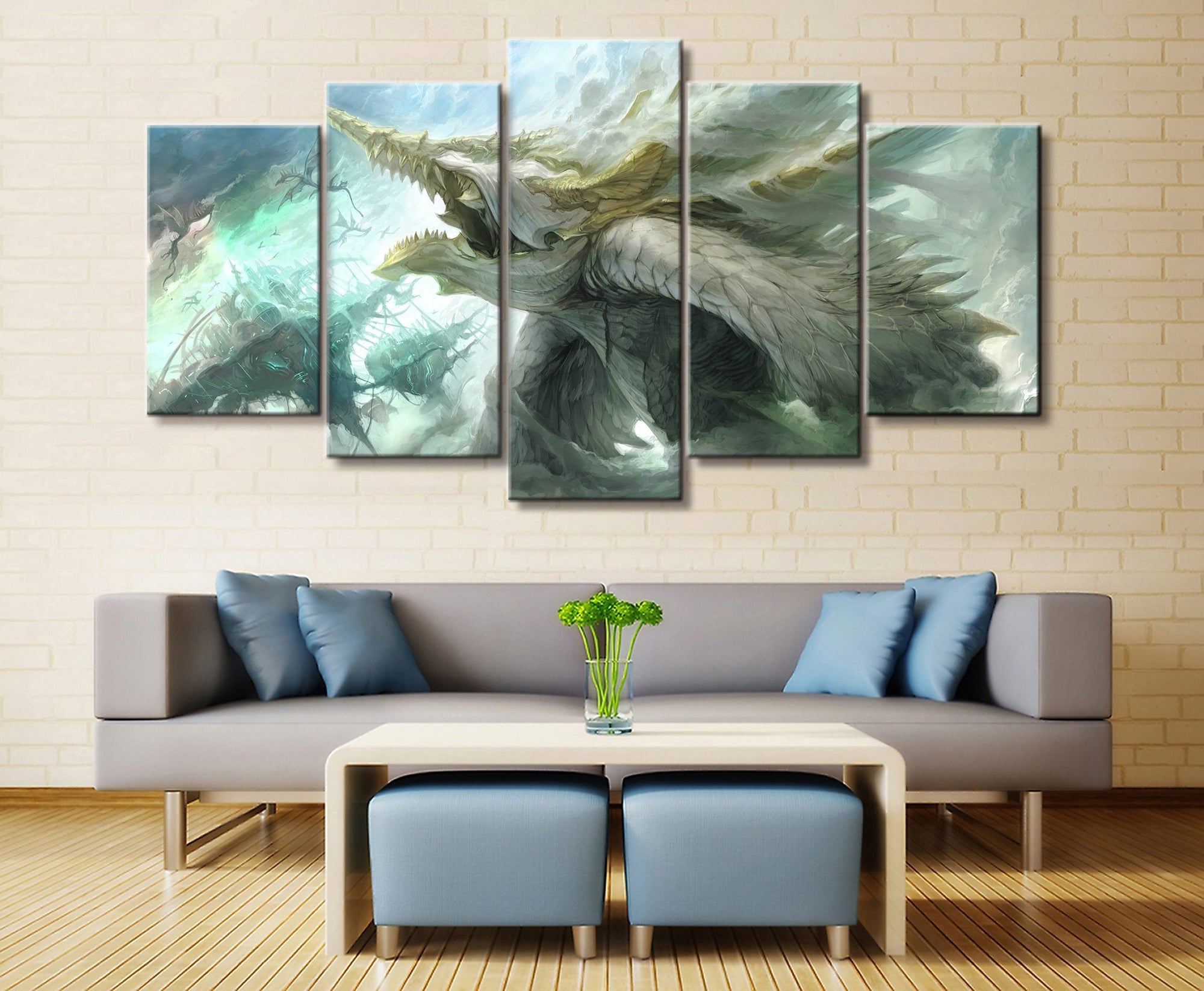Final Fantasy Dragon Gaming Canvas Wall Art