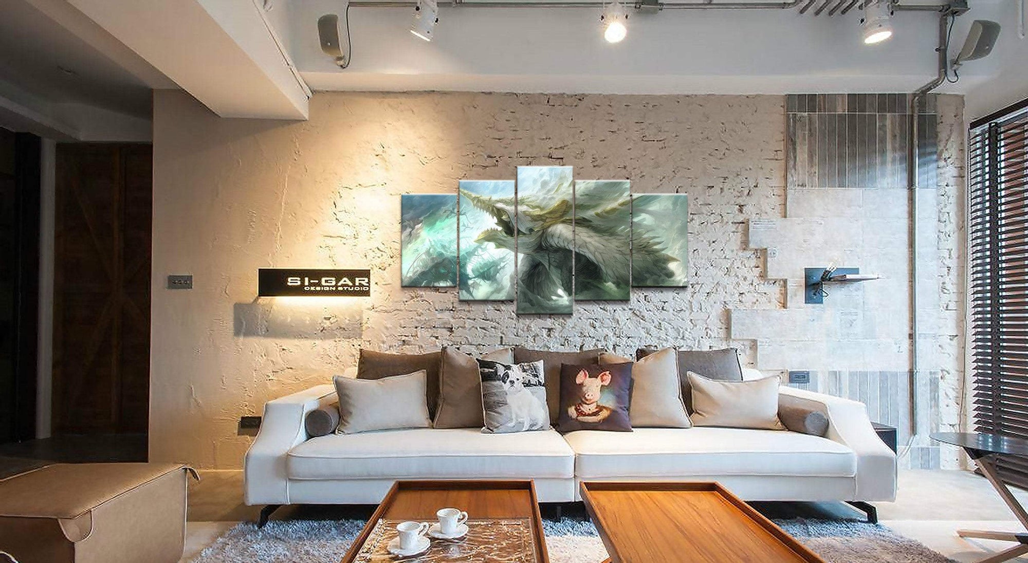 Final Fantasy Dragon Gaming Canvas Wall Art