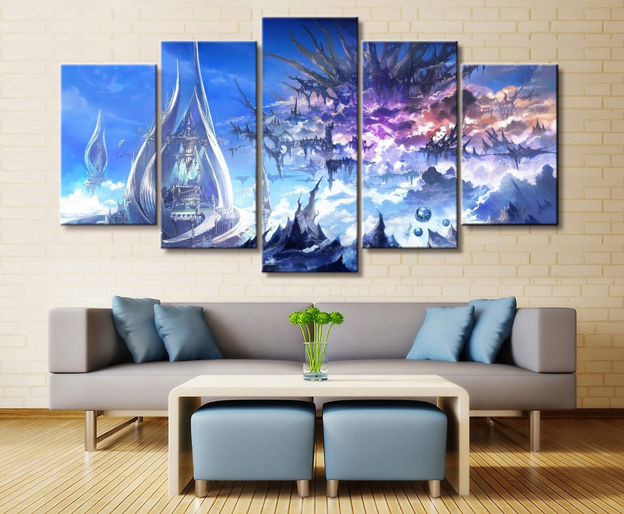 Final Fantasy Landscape 4 Gaming Canvas Wall Art