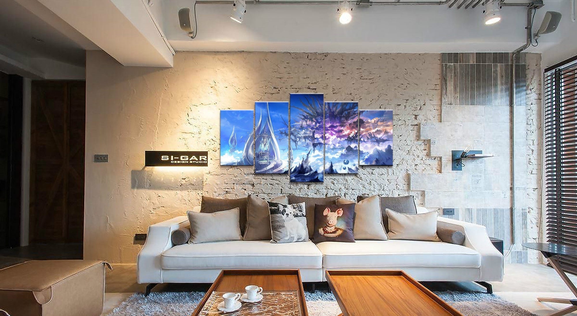 Final Fantasy Landscape 4 Gaming Canvas Wall Art