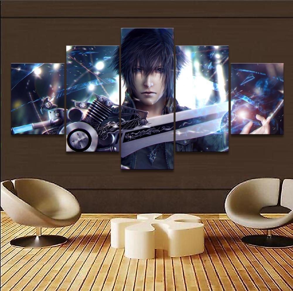 Final Fantasy Noctis Lucis Caelum 1 Gaming Canvas Wall Art