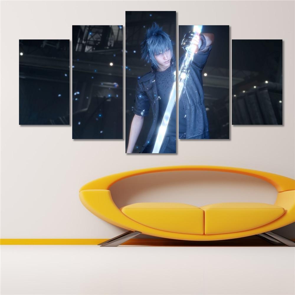 Final Fantasy Noctis Lucis Caelum 3 Gaming Canvas Wall Art