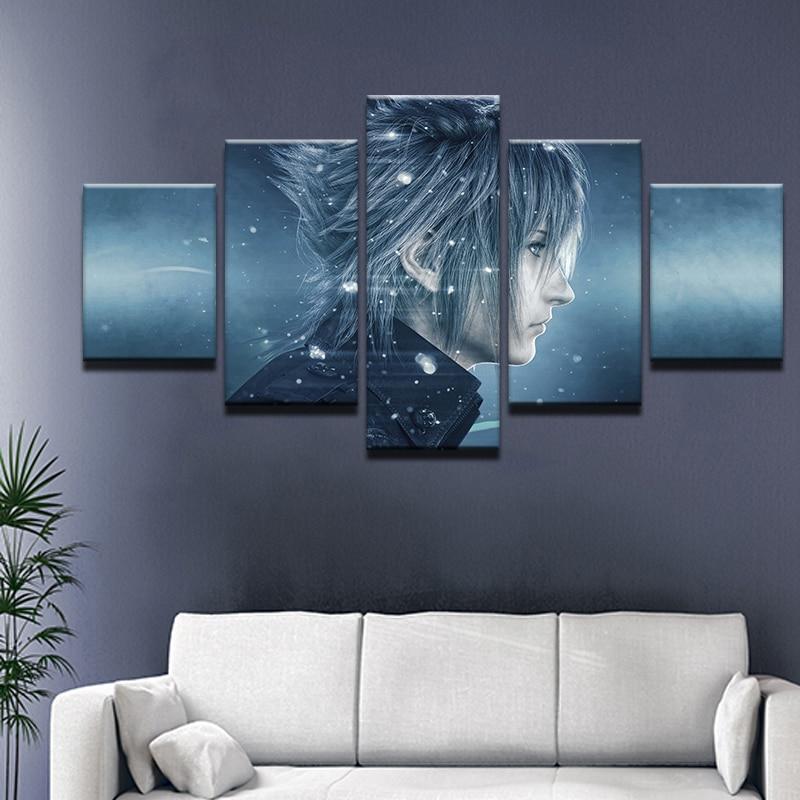 Final Fantasy Noctis Lucis Caelum 4 Gaming Canvas Wall Art