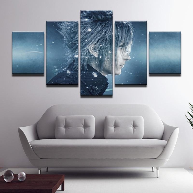 Final Fantasy Noctis Lucis Caelum 4 Gaming Canvas Wall Art