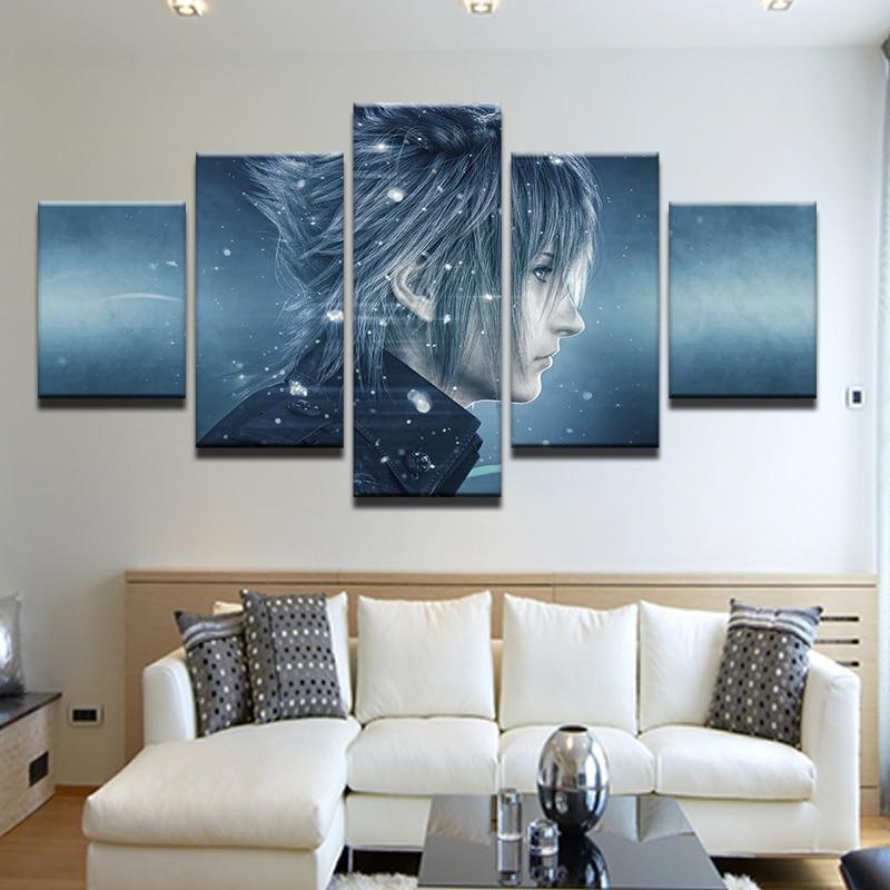 Final Fantasy Noctis Lucis Caelum 4 Gaming Canvas Wall Art