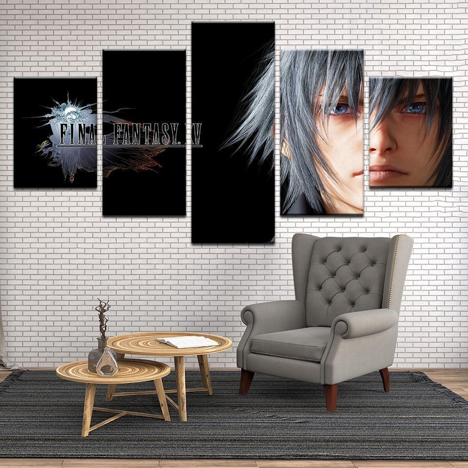 Final Fantasy Noctis Lucis Caelum 7 Gaming Canvas Wall Art