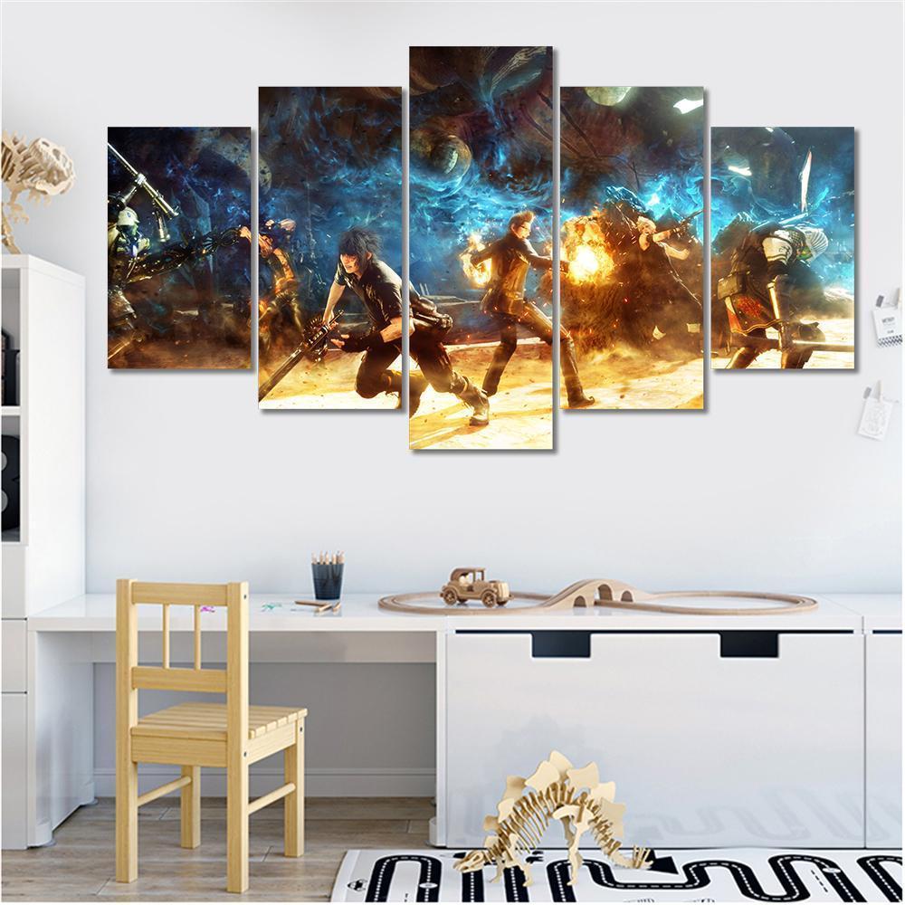 Final Fantasy The War Gaming Canvas Wall Art