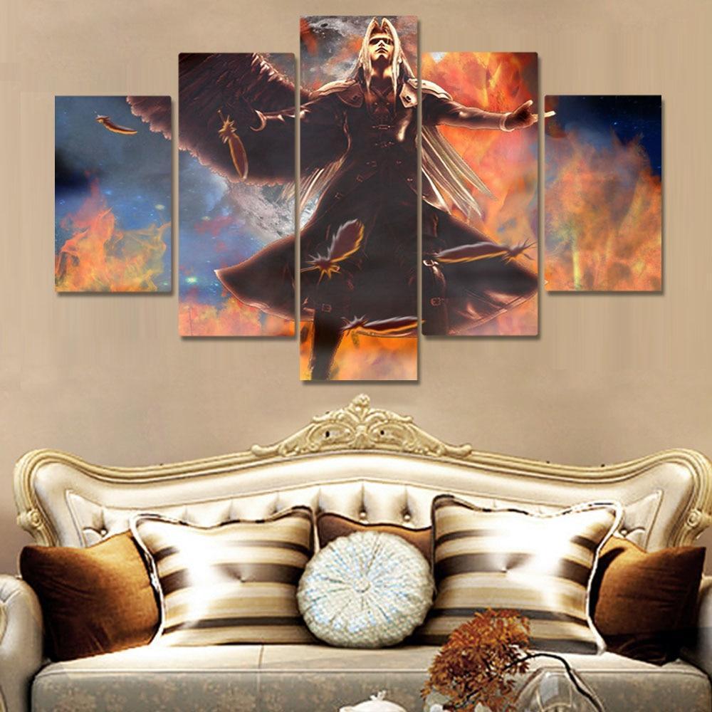 Final Fantasy VII Sephiroth Gaming Canvas Wall Art
