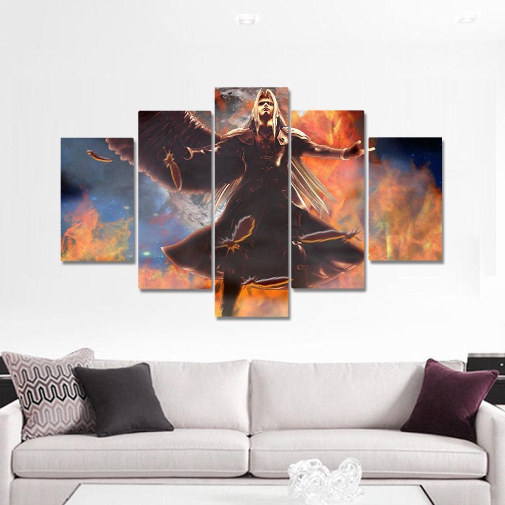 Final Fantasy VII Sephiroth Gaming Canvas Wall Art