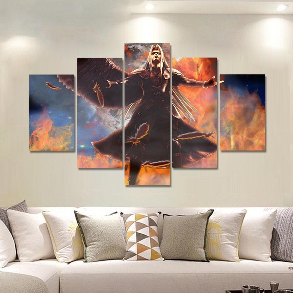 Final Fantasy VII Sephiroth Gaming Canvas Wall Art