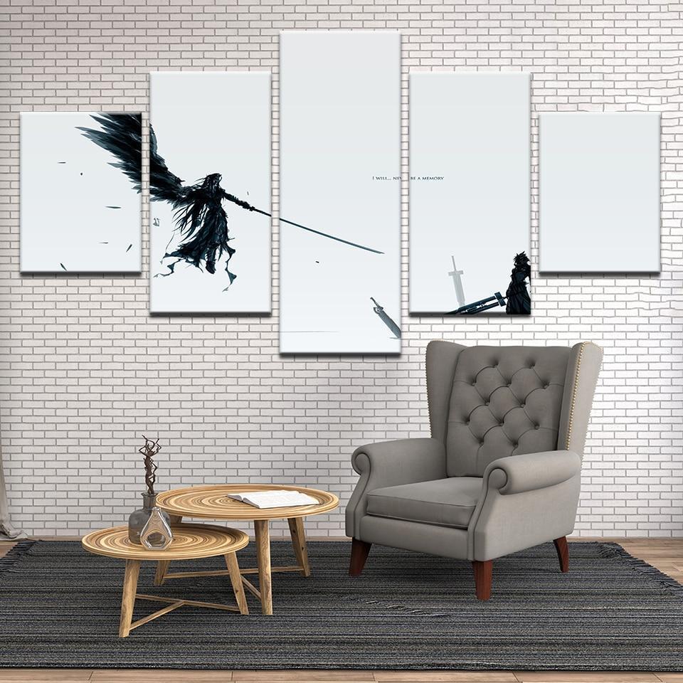 Final Fantasy VII Sephiroth Vs. Cloud 1 Gaming Canvas Wall Art