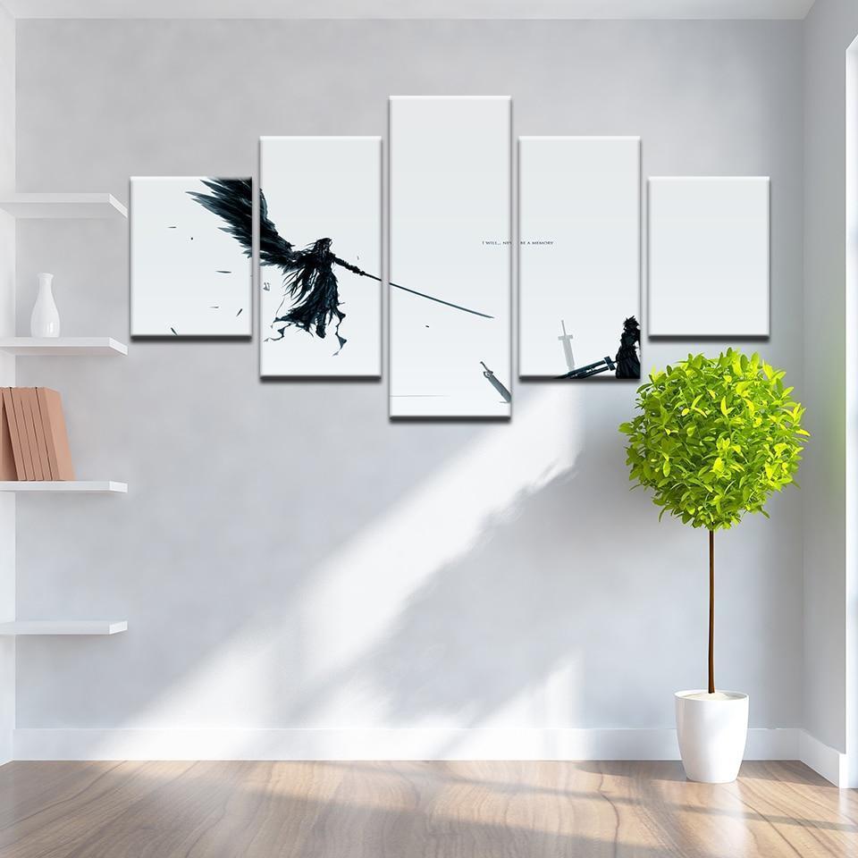 Final Fantasy VII Sephiroth Vs. Cloud 1 Gaming Canvas Wall Art