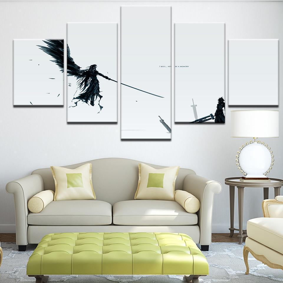 Final Fantasy VII Sephiroth Vs. Cloud 1 Gaming Canvas Wall Art