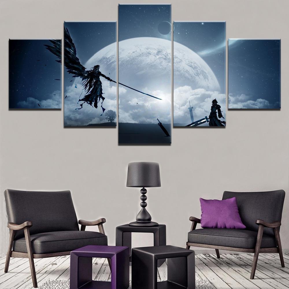 Final Fantasy VII Sephiroth Vs. Cloud 2 Gaming Canvas Wall Art