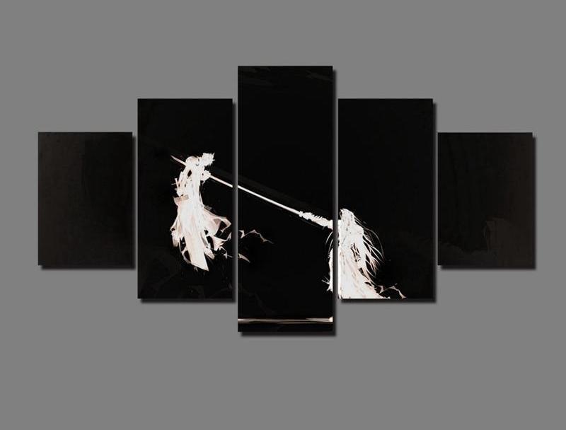 Final Fantasy VII Sephiroth Vs. Cloud 4 Gaming Canvas Wall Art