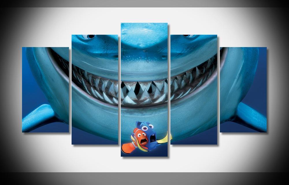Finding Nemo Big Shark Movie Canvas Wall Art
