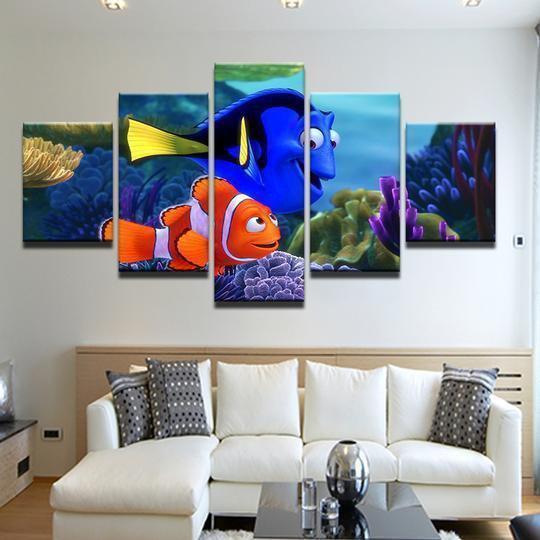 Finding Nemo Dory And Marlin Movie Canvas Wall Art