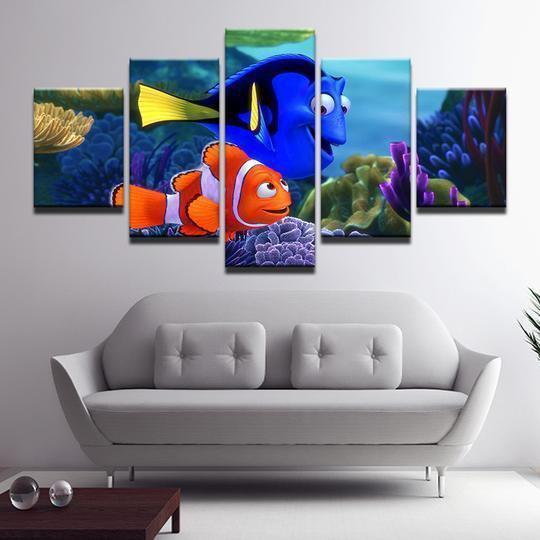 Finding Nemo Dory And Marlin Movie Canvas Wall Art