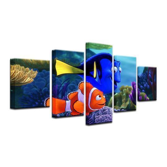 Finding Nemo Dory And Marlin Movie Canvas Wall Art