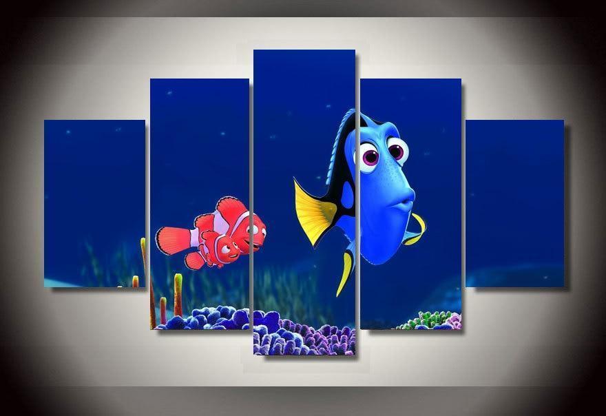 Finding Nemo Marlin And Dory Movie Canvas Wall Art