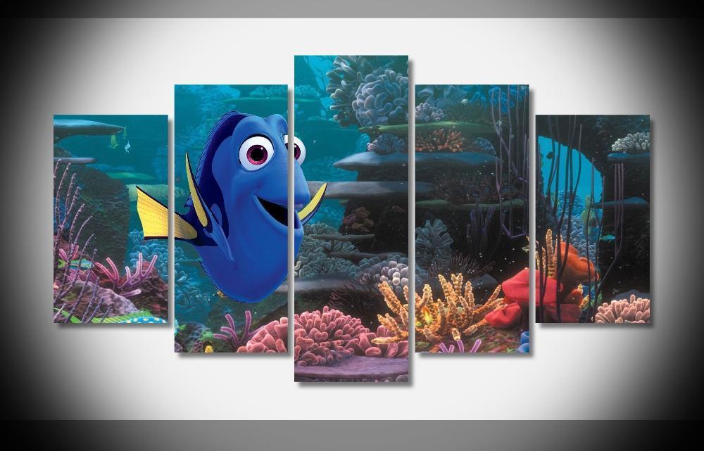 Finding Nemo Smiling Dory Movie Canvas Wall Art