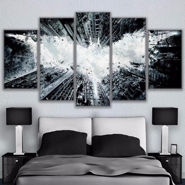 Fine Dark Knight DC Canvas Wall Art